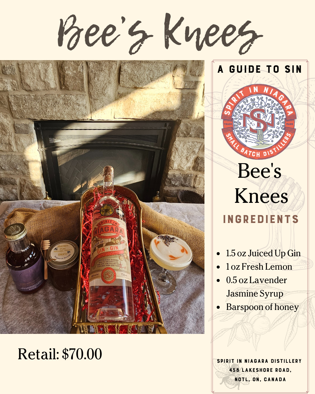 Bees Knees Cocktail Kit